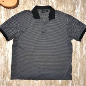 {Hugo Boss} Golf Mens Italian Striped Polo Shirt